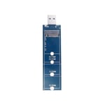 SSD M.2 till USB-adapter M.2 till USB-adapter B-nyckel M.2 SATA-protokoll SSD-adapter NGFF till USB 3.0 SSD Ca  (FMY) blue