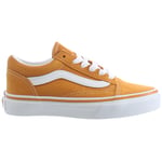 Vans Childrens Unisex Old Skool Orange Kids Shoes Suede - Size UK 11 Kids