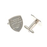 Arsenal FC Silver Plated Formed Crest Cufflinks