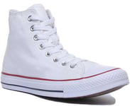 Converse All Star Mens High Top Canvas Trainers In Red Size Uk 7 - 13