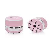 Peach Mini-aspirateur - alimenté par piles (2 piles AA) - puissance d'aspiration élevée - rose - PA105, 1 pièce