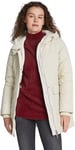 Tommy Jeans Parka Femme avec Capuche, Ivoire (Newsprint), XL