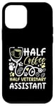 Coque pour iPhone 12 mini Demi-café moitié assistant vétérinaire