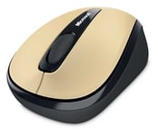 Microsoft Wireless Mobile Mouse 3500 - Mus - Høyre- Og Venstrehåndet - Optisk - 3 Knapper - Trådløs - 2.4 Ghz - Usb Trådløs Mottaker - Metallic Gull