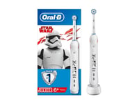 Oral-B Junior Pro2 Starwars, Barn, Roterande Och Oscillerande Tandborste, Daglig Vård, Känslig, 40000 Rörelser Per Minut, Vit, 8800 Rörelser Per Minut