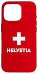 iPhone 16 Pro Switzerland Flag Helvetia Suisse Swiss Schweiz White Red Case