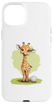 Coque pour iPhone 15 Plus Jolie balle de golf girafe pour un moment ludique