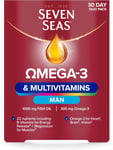 Seven Seas Omega-3 & Multivitamins Man, With B Vitamins and Magnesium, 30-Day 30