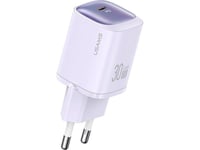 Usams Cc251 30W Gan 1Xusb-C Pd 3.0 Nätladdare Utan Kabel - Lila