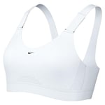 Nike DD0430-100 Alpha Sports Bra Women's White/White/Stone Mauve/Black Size LA-B