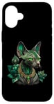 Coque pour iPhone 16 Plus Tee-shirt esthétique pour chat sphynx sans poils pour maman chauve