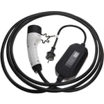 Vhbw - Câble de recharge type 2 vers prise euro f compatible avec Mercedes amg gt, A-Klasse phev voiture électrique - 1 phase, 16 a, 3,5 kW, 5 m