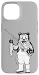 iPhone 15 Bear Fisher Holding its Latest Catch, Angler Angling Fishing Case