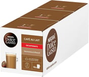 NESCAFE Dolce Gusto Cafe au Lait Decaf Coffee Pods - total of 48 Coffee Capsule