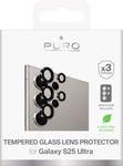 PURO Samsung Galaxy S25 Ultra Individual Camera Temp. Glass 3 pcs