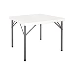 Bolero y807 pliable table carrée, 860 mm x 860 mm x 740 mm, blanc