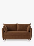 Swyft Model 08 Medium 2 Seater Faux Leather Double Sofa Bed, Chestnut