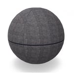 Ergonomisk balansboll Office Ballz - Götessons, Storlek Ø - 65 cm, Tygfärg och Blixtlåsfärg Omega 1-12 By Audejas 468 -Indigo blå