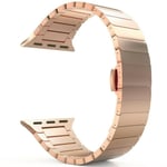 SKALO Teräsranneke ""Flat"" Apple Watch Series 4-6 40mm - Ruusukulta