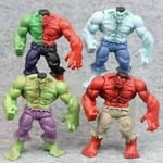 4 st The Incredible Avenger Hulk Gröna Röda Actionfigur Leksaker