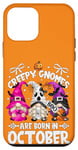 Coque pour iPhone 12 mini Creepy Orange October Birthday Gnomes Are Born In October