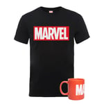 Lot Marvel : T-Shirt + Mug - Homme - L - Noir