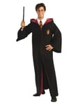 Mens Harry Potter Robe Costume Deluxe Wizard Cloak Adult Halloween Fancy Dress