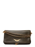 Zadig & Voltaire Rock Grained Leather Khaki Green