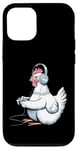 Coque pour iPhone 12/12 Pro Casque de jeu vidéo pour adulte Poulet