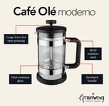 6 Cup Cafe Ole Moderno French Press Filter Coffee Maker Grunwerg Cafetière 800ml