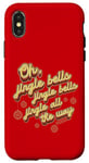 Coque pour iPhone X/XS Paroles de Noël Jingle Bells Jingle All The Way Peggy Lee