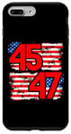 Coque pour iPhone 7 Plus/8 Plus 45 47 Trump 2024, Trump President 45 47, 45 47 Chemise pour homme