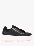 KG Kurt Geiger Leslie Side Zip Platform Trainers, Black