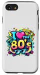 Coque pour iPhone SE (2020) / 7 / 8 Chemise « I Love The 80s » pour homme et femme, costume de fête vintage des années 80