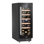 Baridi 20 Bottle Slim 30cm Built-In Wine Cooler Touchscreen Controls Black DH203