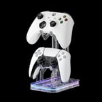 Aolion Dual Game Controller pidike akryylinen peliohjain Switch Pro/PS5/Xbox Series X/PS4/PS2/PS3 Joystick Rack -telineen tarvikkeet