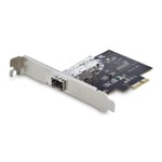 StarTech 1-Port GbE SFP Network Card  PCIe 2.1 x1  Intel I210-IS  1GbE Controller  1000BASE Copper/Fiber Optic  Single-Port Gigabit Ethernet NIC 