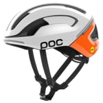 POC Omne Beacon MIPS Road Helmet - Hydrogen White / Fluorescent Orange Matt Medium 54cm 59cm White/Fluorescent Medium/54cm/59cm