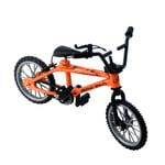 Mini Finger BMX Fan Toy, Alloy Functional Bicycle Orange (1 st, orange)