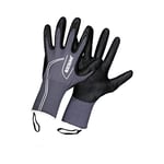 ROSTAING Gants MAXFEEL - Paire de gants de Protection fins et Tactile - Pour Tous les Travaux abrasifs de Jardinage et de Bricolage - Gants de manutention pour milieu sec et humide -Gant Gris et Noir