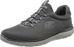 Skechers Homme Summits Cross-trainer-shoes, Charcoal Mesh Trim, 39.5 EU