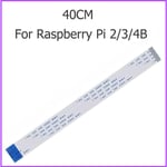 Câble plat et flexible pour caméra Raspberry Pi,15 broches,15 30 40 50 60 cm,1m 2m,ligne de câble ruban pour RPI 5 4B 3B + 3B,zéro 2 W/W - Type 40CM