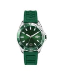 Lacoste Analogue Quartz Watch for Men with Green Silicone Bracelet - 2011263