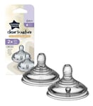 Tommee Tippee Closer To Nature | 2x Vari-flow Teats Most Breast Like Teat Ever