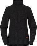 Bergans Women's Nordmarka Merino High Neck Jumper Dark Shadow Grey, XS