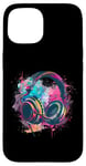 iPhone 15 Headphones Music DJ Music Headphones Splash EDM Music Lover Case