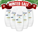 Dove Sensitive Unscented Roll-On Antiperspirant Perfume Free 50ml 6-Pack