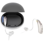 Appareil auditif numérique rechargeable BTE TWS, amplificateur de son, senior, argent, oreille droite