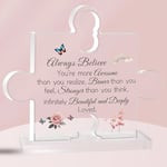 Women Birthday Gifts for Her Unusual Acrylic Decor Mothers Day Gifts Womans Small Spiritual Present Female Friends Ladies Cheer Up Gifts for Daughter Mum Sister Wife Xmas Valentines