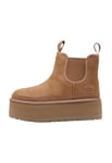 UGG W Neumel Platform Chelsea Classic Boot, Chestnut, 5 UK Child